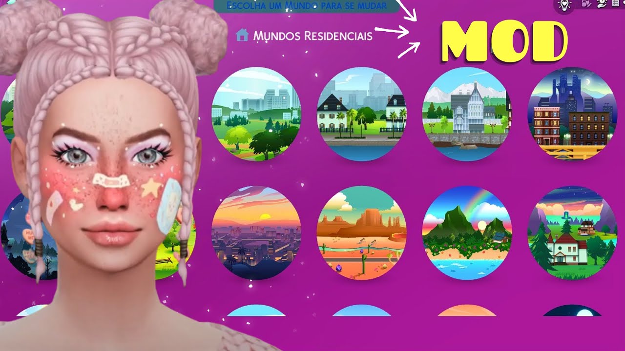 SAIU ...INTERFACE ROXA PARA O SEU THE SIMS 4 FICAR PERFEITO - YouTube