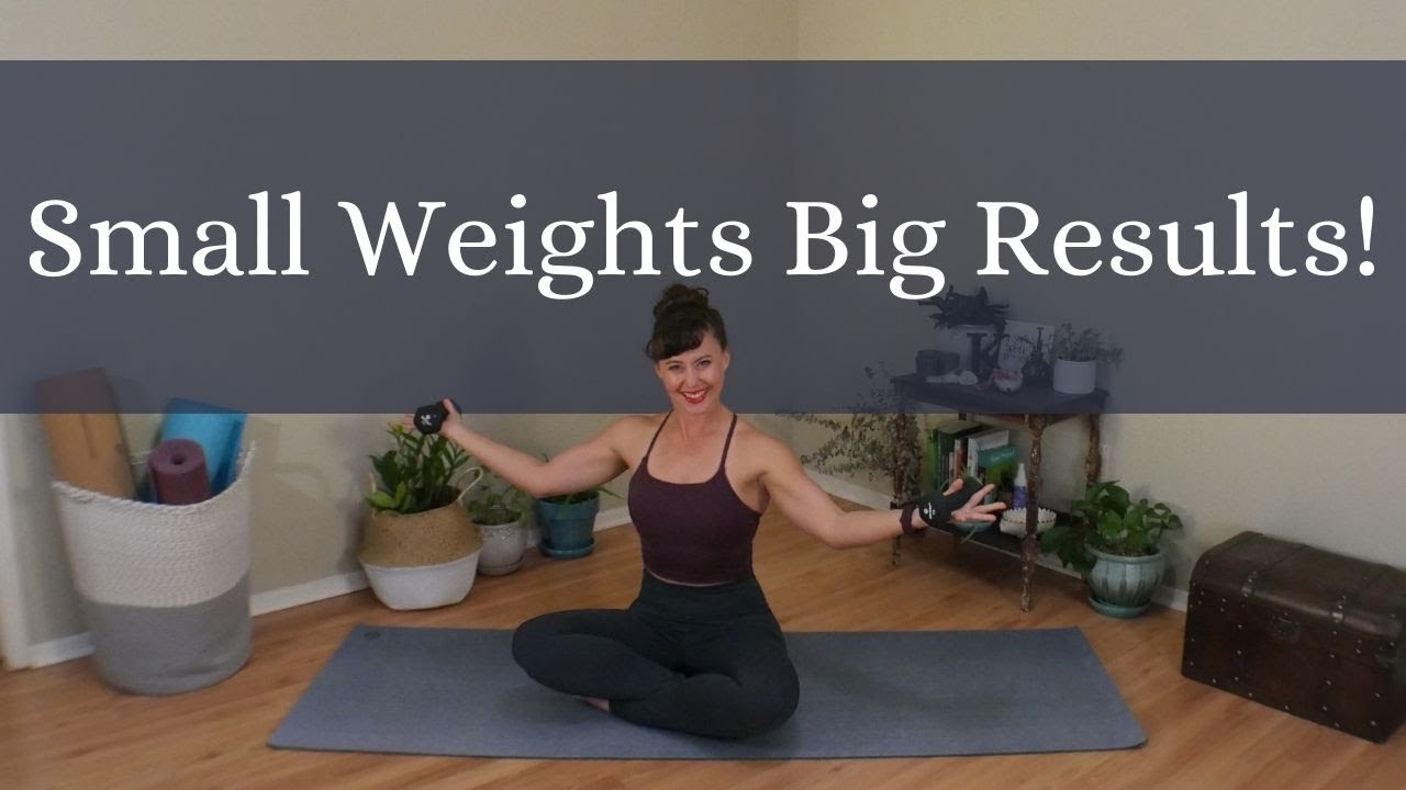 Pilates Arm Workout With Small Weights | 10 Minute Arm Workout for ...