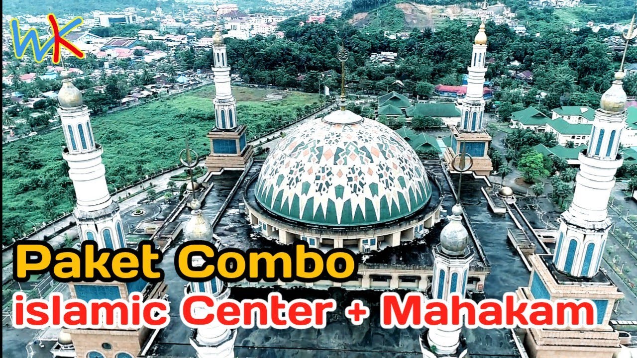 Islamic Center Samarinda dan Sungai Mahakam Dilihat Dari Drone YouTube