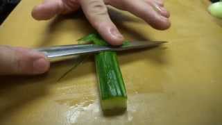 Fast Precise Cutting Skills Using One of The World's Sharpest Knife - How To Make Sushi Series