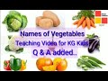 Learn about Vegetables# Vegetable names for KG kids#Vegetable names Teaching Video in English