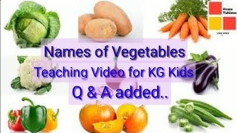 Learn about Vegetables# Vegetable names for KG kids#Vegetable names Teaching Video in English