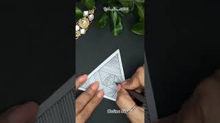 Zentangle ART❤️ Draw BEAUTIFUL and QUICK Zen Art  TRIANGLE Patterns! #shorts #ytshorts #art #yt
