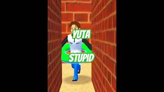 sakura school simulater yuta and MiO story #animatedcartoon #fairytale#shorts #roblox #minecraft