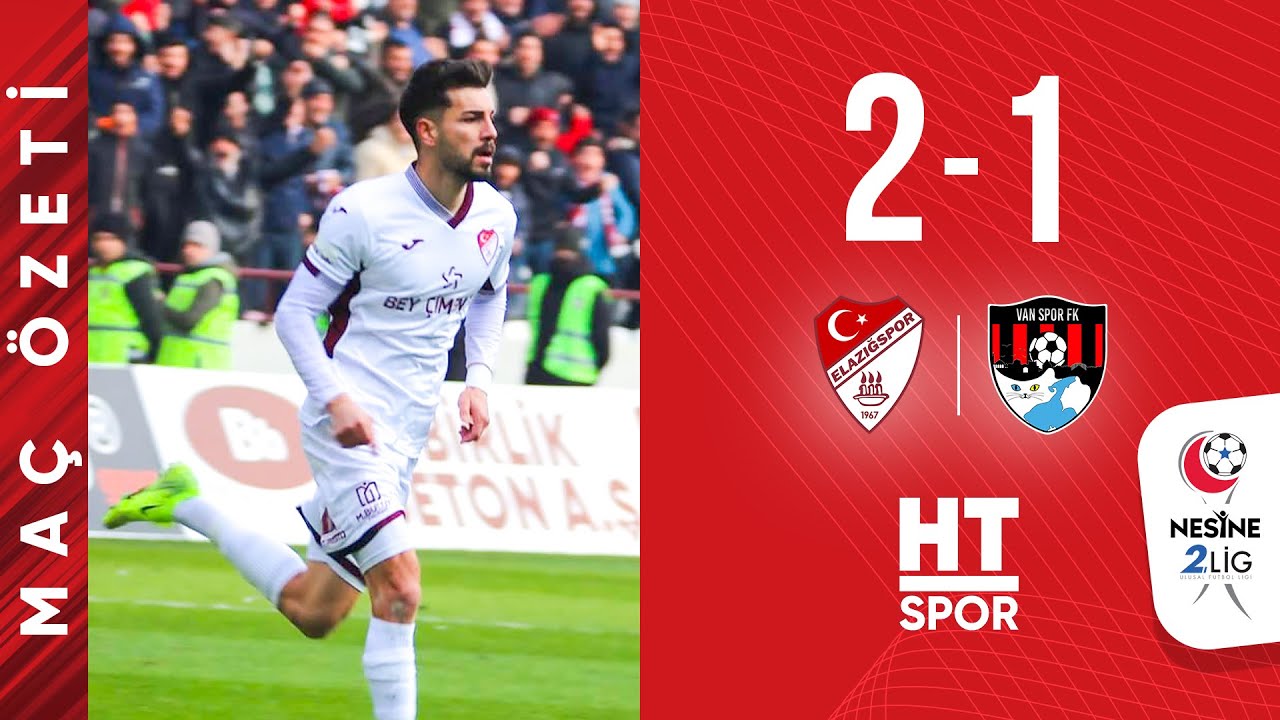 Çimentaş Elazığspor 2 - 1 Vanspor BBSK (21. Hafta) - Maç Özeti