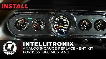Analog 5-Gauge Replacement Kit | Intellitronix | 1965-1966 Mustang