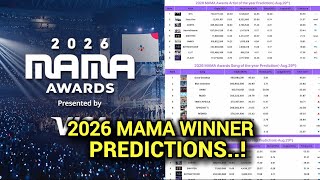 MAMA 2026 Predictions: Who is Leading the Charts Right Now?