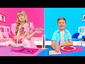 Diana Barbie VS Roma Ken Desafío Rosa contra Azul
