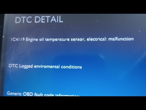2017 BMW X5 N55 OIL TEMP SENSOR FAULT P0195 (1C4119)