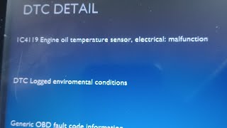2017 BMW X5 N55 OIL TEMP SENSOR FAULT P0195 (1C4119)