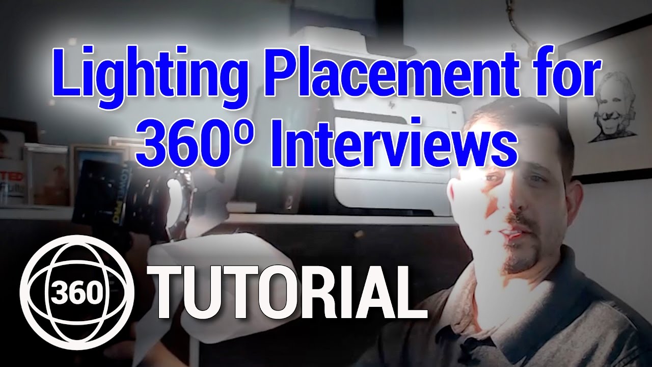 Where to Place Lighting for Interviews in 360º Video - YouTube
