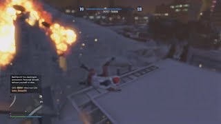 Colliding, losing control, jumping out, survive