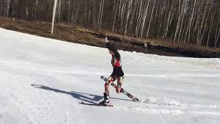 Лыжный балет 28 04 2018  Софья Натали Ильинская ballet skiing acroski freestyle