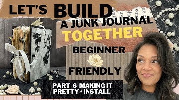 Junk Journal Adding Pocket,Tags, Tucks, Trim let’s continue part6of9 ✨Join us• Beginner friendly