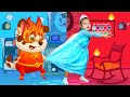 Arina and Hot vs Cold Challenge with Duddu dog | Арина и песик Дуду вместе играют