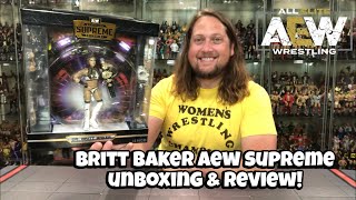 Britt Baker AEW Supreme Unboxing & Review!