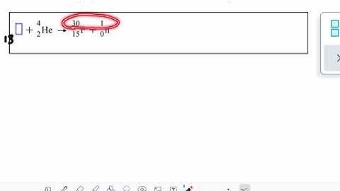 ALEKS: Balancing a nuclear chemical reaction