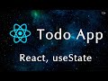 Пишем Todo list App на React, useState hook