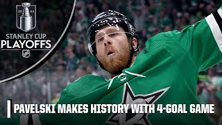 Joe Pavelski becomes oldest player to score 4 goals in Stanley Cup Playoff history | NHL on ESPN