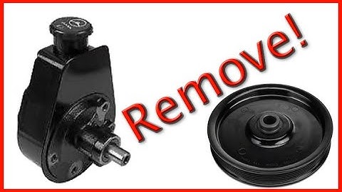 How to Remove a Power Steering Pump Pulley