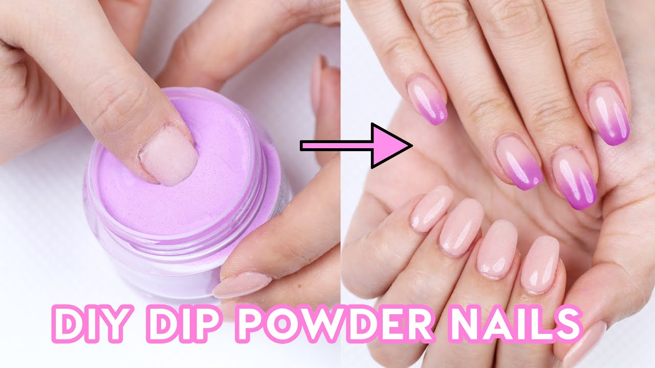Doing Dip Powder Nails At Home ???????? - YouTube