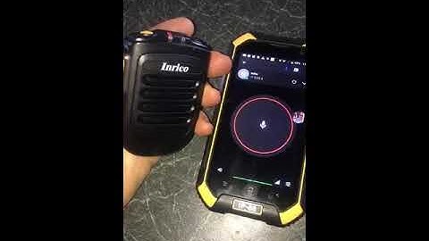 INRICO B01 Bluetooth ZELLO Walkie Talkie PTT Speaker Microphone