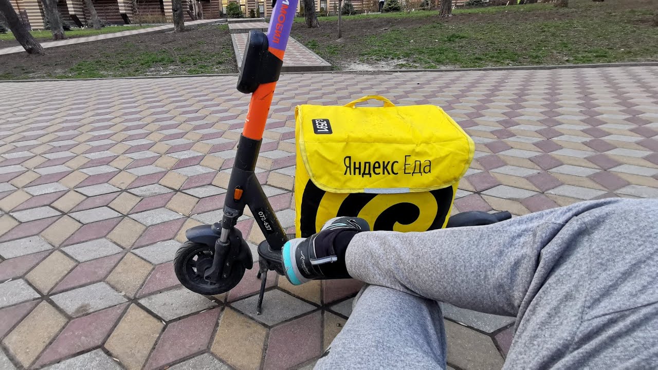 Работа курьером в Яндекс Еда на арендованном электросамокате. Выгодно ...