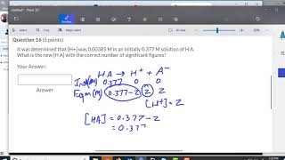 CHM 2046 Practice Test 2 Q16