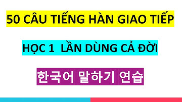 50 CÂU TIẾNG HÀN GIAO TIẾP HỌC 1 LẦN DÙNG CẢ ĐỜI