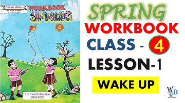 spring workbook class 4 Lesson 1 - Wake up
