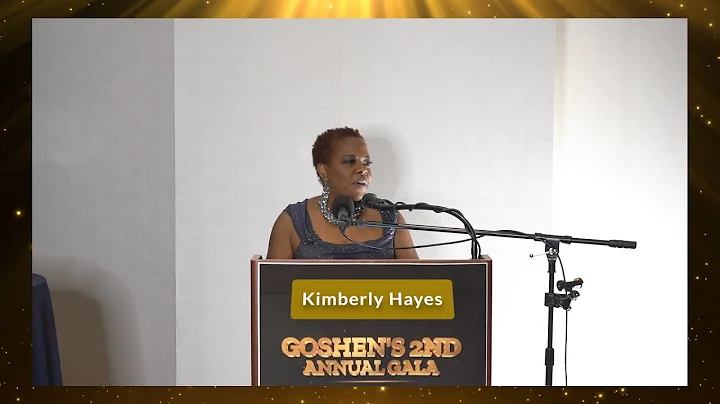 Author Kimberly Hayes Speech at 2nd Annual Gala