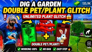 DIG A GARDEN DOUBLE PET GLITCH 😱 UNLIMITED PLANT GLITCH 😱 STEAL A PET GLITCH SOON 😱 FREE FIRE CRAFT
