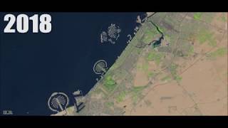 Dubai Growth From 1986 to 2018 Timelapse (32 years From Space)