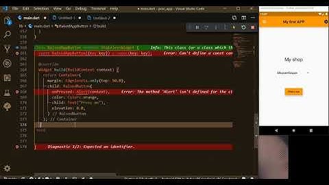 Wizcoder - Flutter tutorial 101 episode 5 ( Raised button & alert dialog)