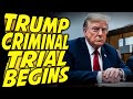 Trump on trial criminal hush money edition