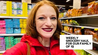 FAMILY OF 12 WEEKLY GROCERY HAUL