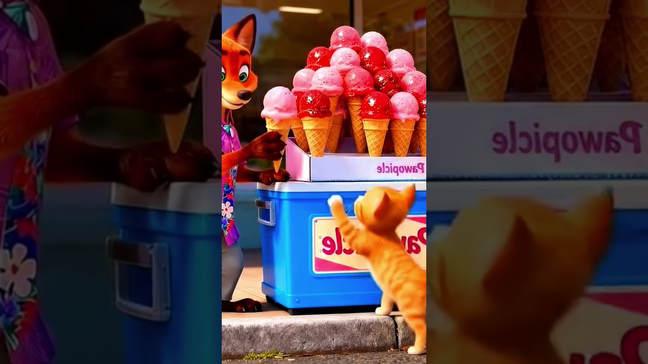 yellow cat cute baby ice khany gay 