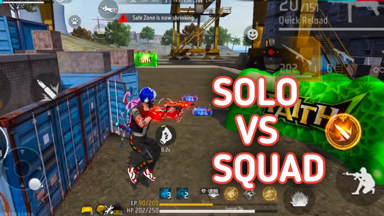 SOLO VS SQUAD IN RANK MATCH] FULL RUSH GAMEPLAY ️ - YouTube