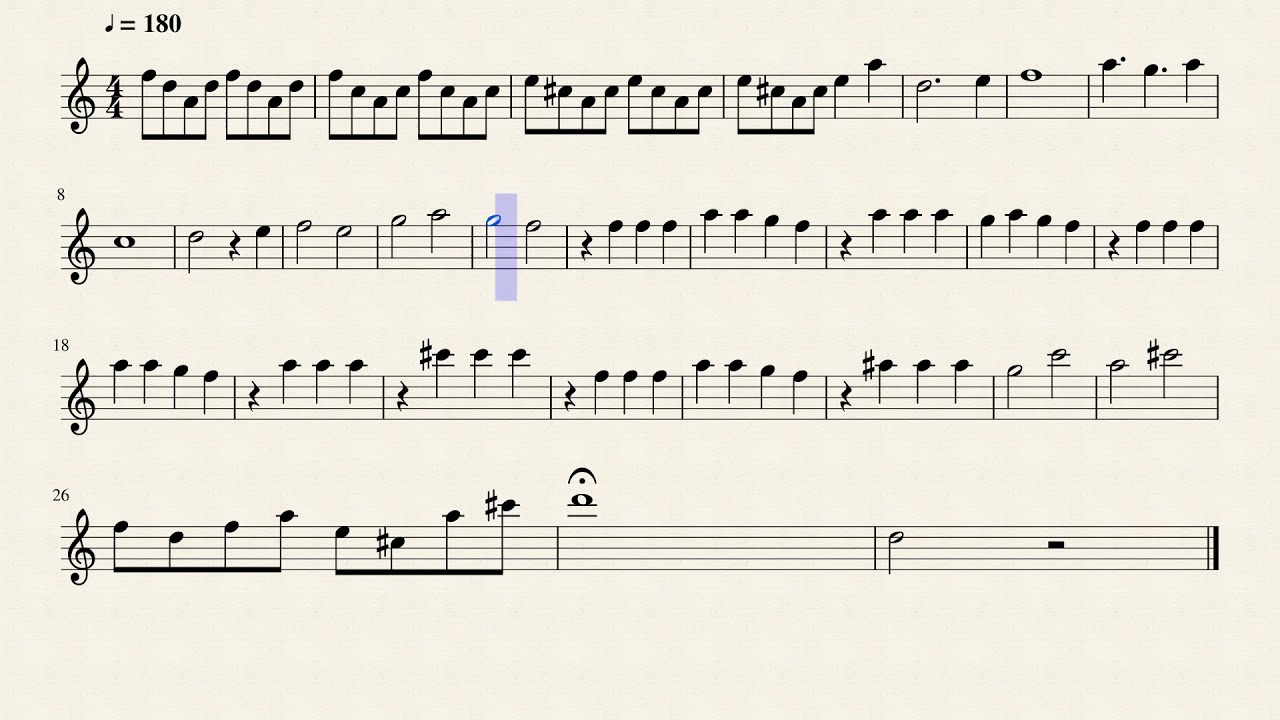 Gravity Falls Theme Song Trumpet Sheet Music