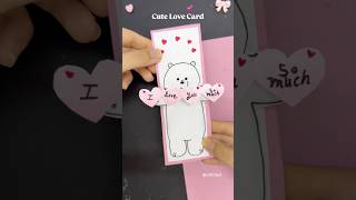 DIY love card 💕Cute way to say i love you #diy #cards #giftideas #aesthetic #relatable
