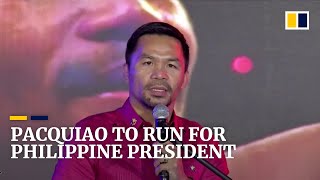 Philippine boxing star and senator Manny Pacquiao to join country’s 2022 presidential race