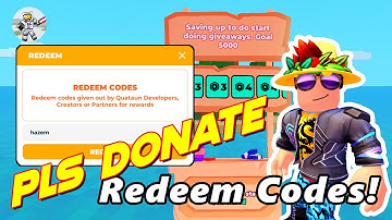 💸 I Redeemed SECRET Roblox PLS DONATE Codes + Gaveaway Robux LIVE!