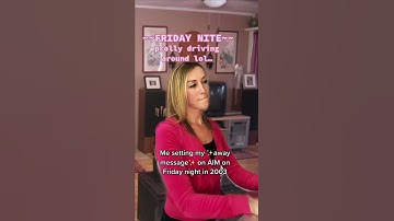 Setting an ~Away Message~ on AIM in 2003