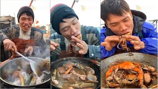 Chinese people eating - Street food - &quot;Sailors catch seafood and process it into special dishes&quot; #41