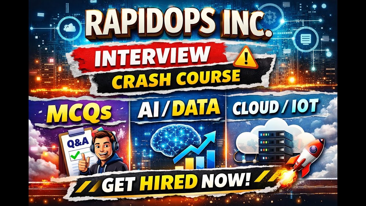RapidOps Inc. Interview Questions🔥| Campus Drive Placement Questions 💼All Rounds Covers🤖📊