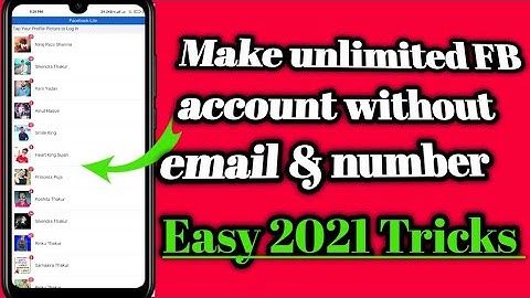 How to Create unlimited facebook account without gmail & number /Easy Tricks 2021/Tech boy sikendra