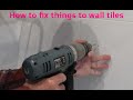 How to drill through wall tiles