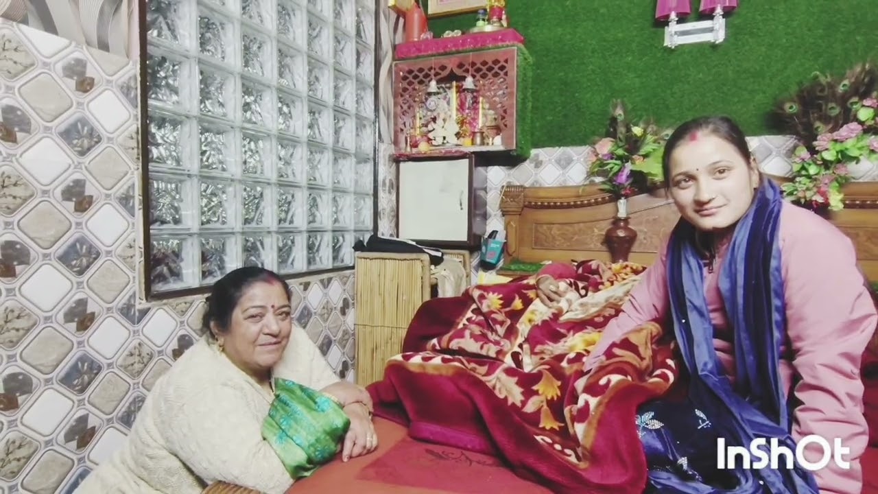 माता को मिलने आए तीसरी पीढ़ी के मेहमान♥️👏