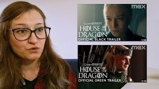 Reaction - HOTD S2 Greens + Blacks Trailers