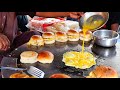 Pakistani Street Food - The BEST BREAKFAST SANDWICHES! Fried Egg Burgers Karachi Pakistan